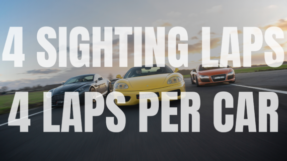 4 sighting laps 4 laps per car